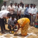 ఇందిరమ్మ ఇళ్ల నిర్మాణ పనులు ప్రారంభం